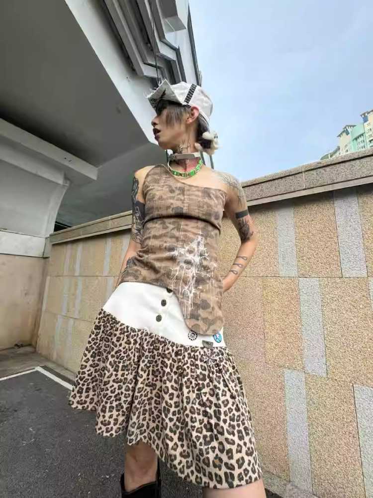 Designer camouflage tube top