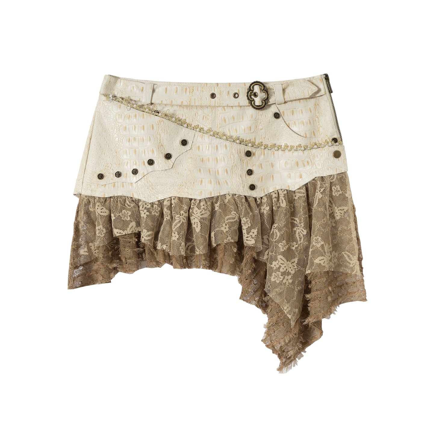 Dreamy Wanderer Leather Skirt