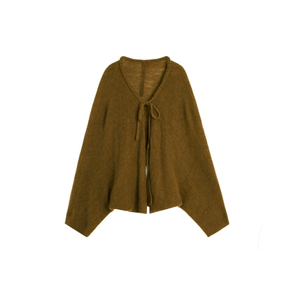 Crochet Knit Camisole Dress Cardigan Set-Up