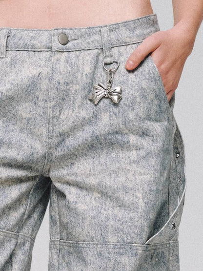 Low waist shapework denim pants