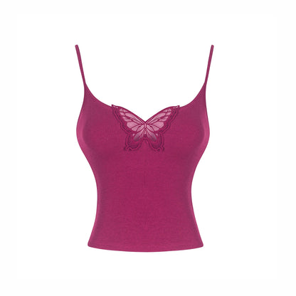 Butterfly Embroidery Camisole