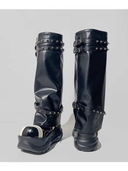 Hot girl punk style boots