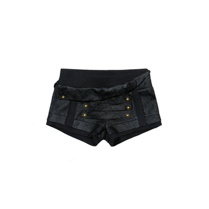 Punk Rock Retro Low Waist Shorts Set-Up