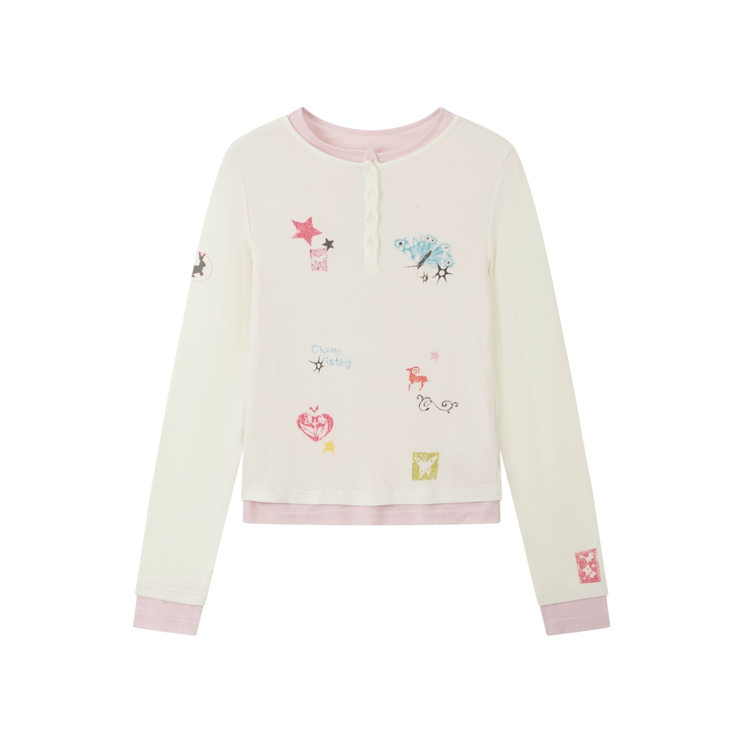 Crushed Sugar Slim-Fit Top