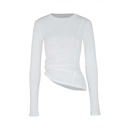 Asymmetrical Slim Wool Top