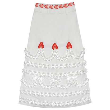 Happy Strawberry Cake Skirt