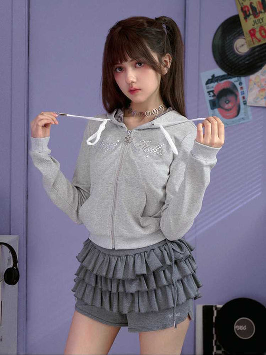 Casual hooded sweatshirt