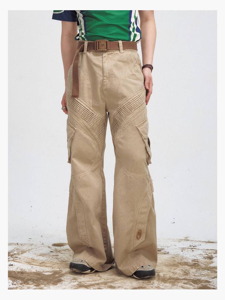 Wash wide casual pants