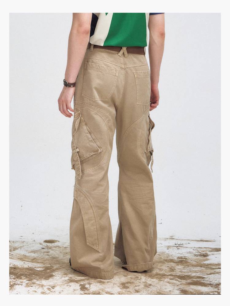 Wash wide casual pants