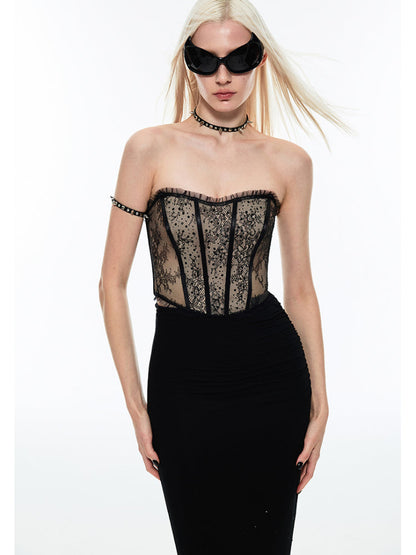 Slim waist lace corset