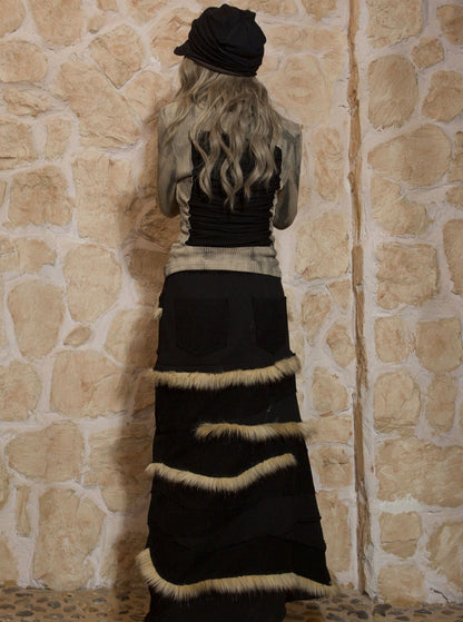 original fur maxi skirt