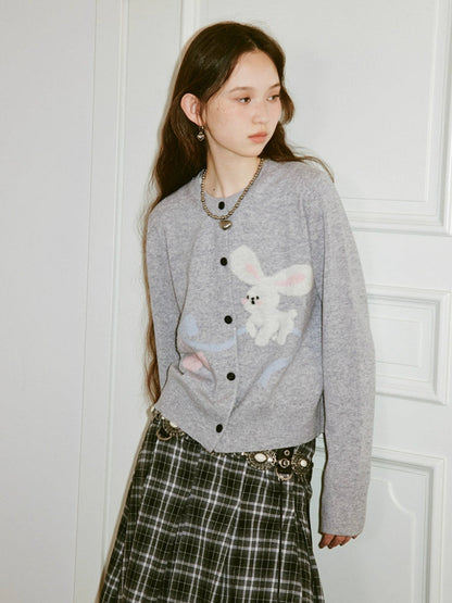 Rabbit knit cardigan