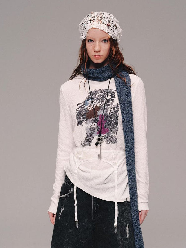 Lightweight printed T-shirt