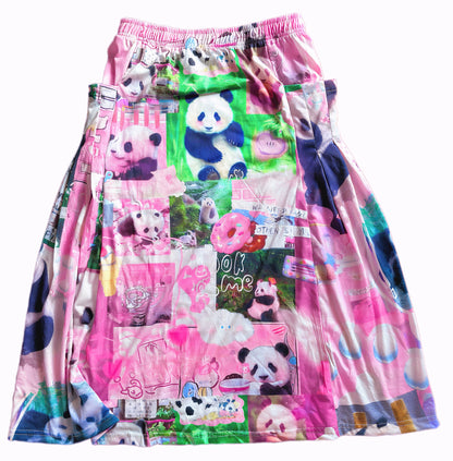 Panda Cartoon Long Skirt