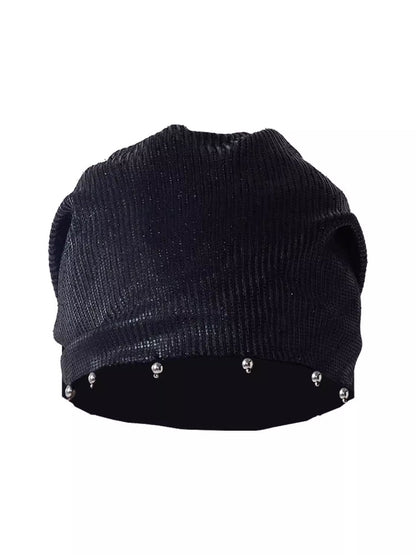 Sequin knit hat