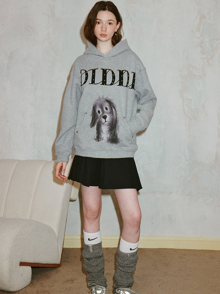 Hooded printed sweatshirt