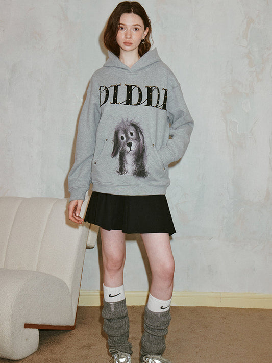 Hooded printed sweatshirt