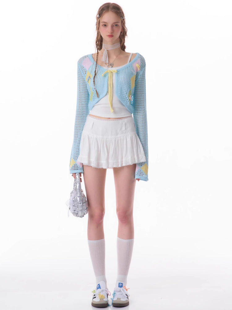 Thin sunscreen knit cardigan