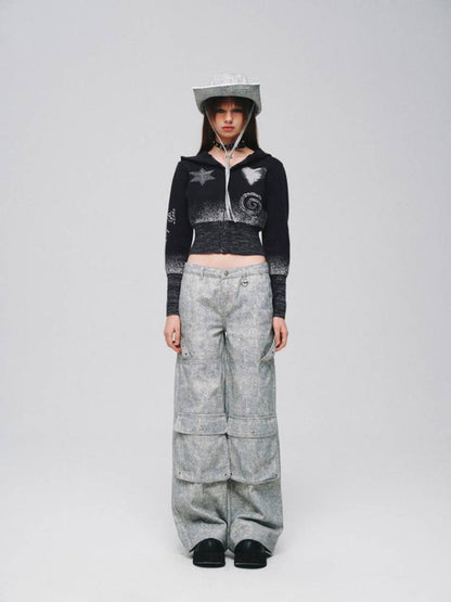 Low waist shapework denim pants