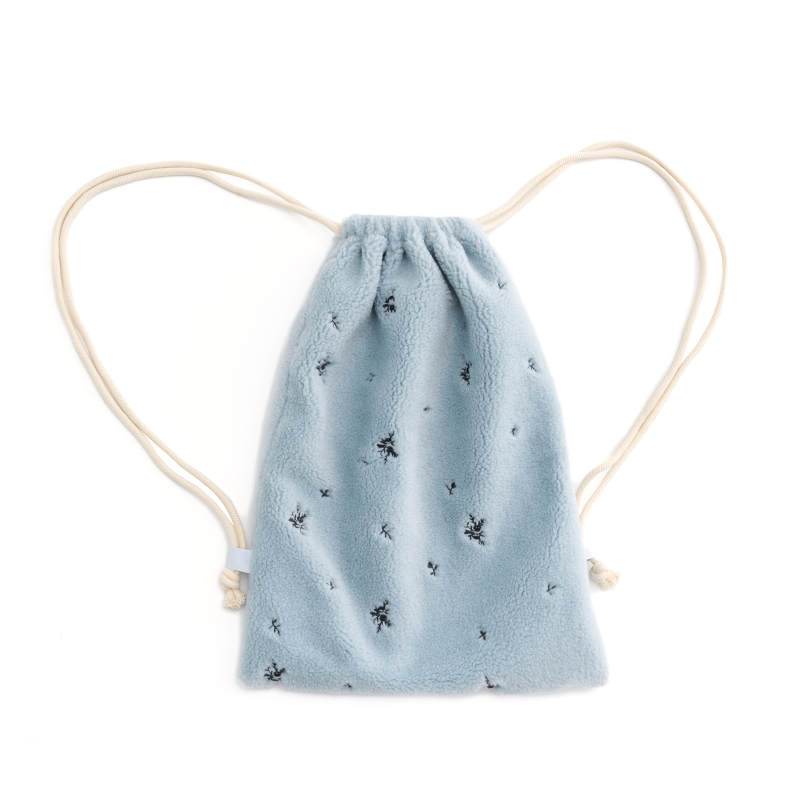 Soft Velvet Floral Backpack