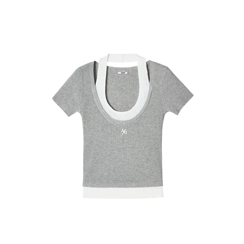 Versailles Wool Patchwork Top