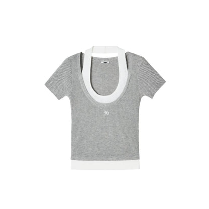 Versailles Wool Patchwork Top