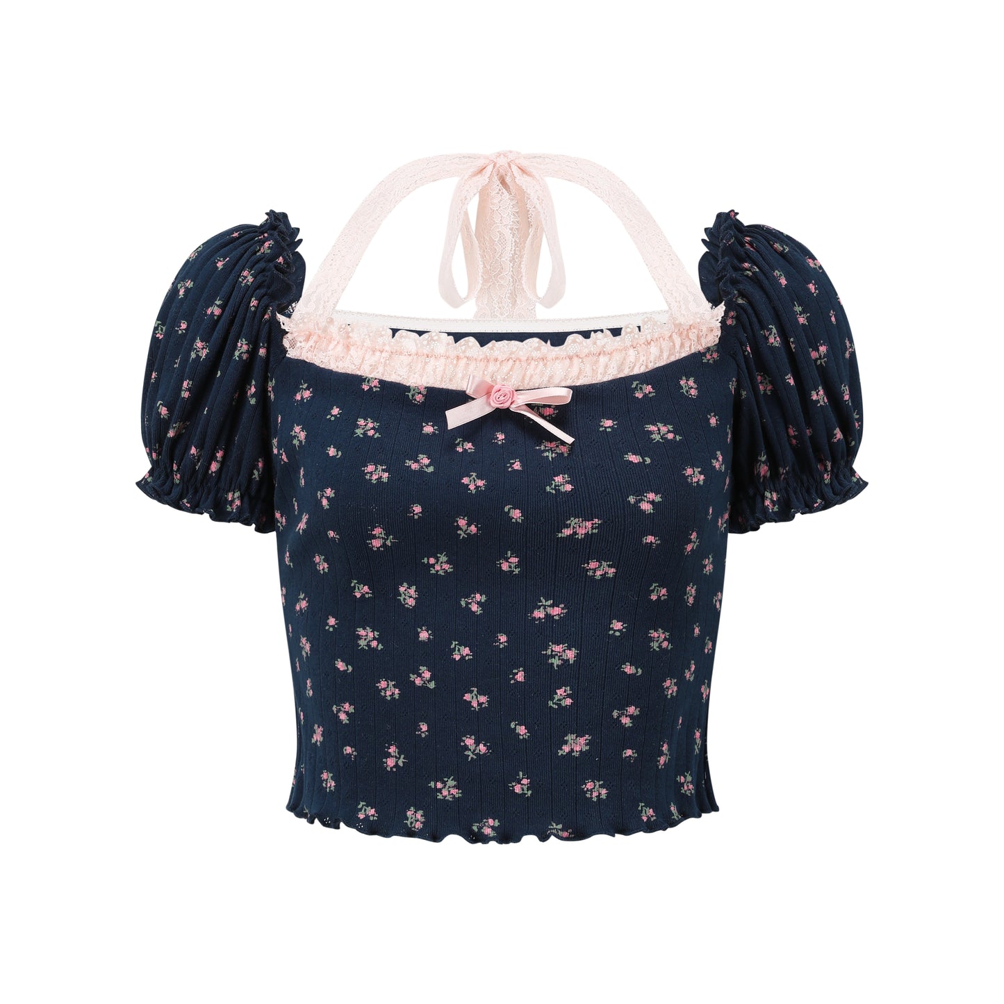 Floral One-Shoulder Top & Skirt Set-Up