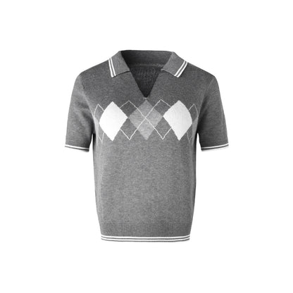 Vintage Diamond V-Neck Tee