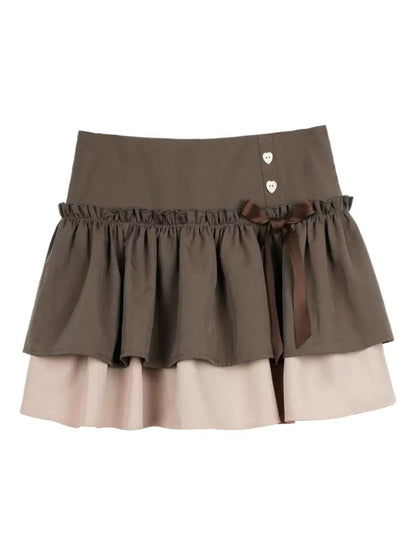 Sweet brown cake skirt