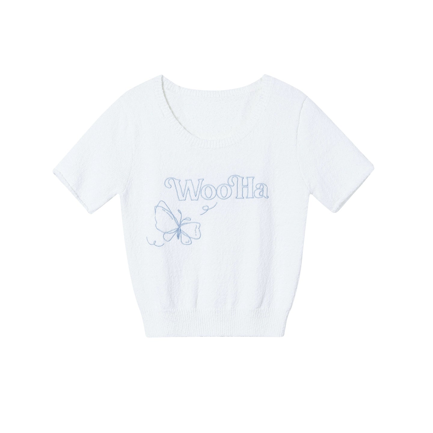 Logo Embroidered Short-Sleeved Top