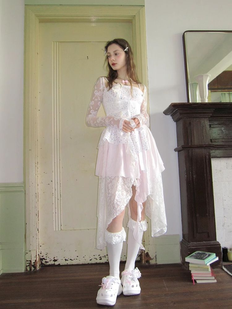 Angel suspender dress