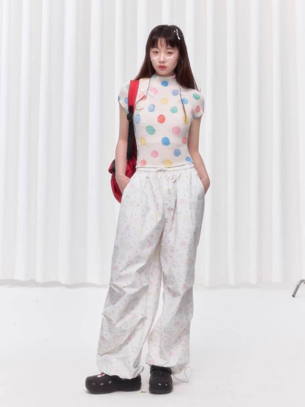 Printed casual pants