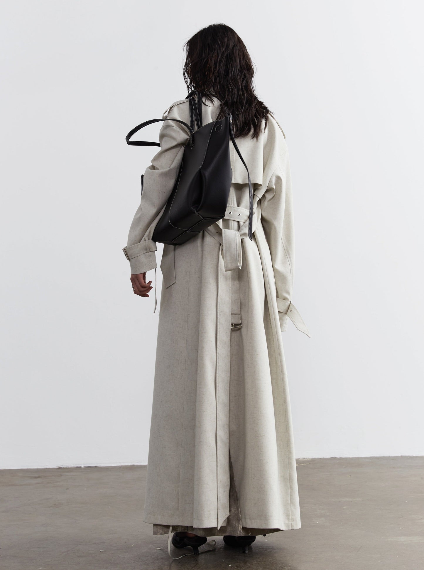 Decorated Genderless Long Trench Coat