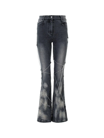 High Street Chain Straight Pants