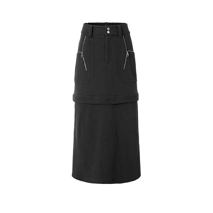 Commuter Zipper Slit Skirt