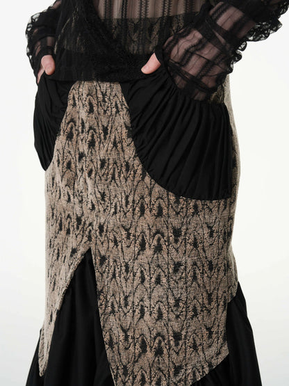 Patchwork tail skirt