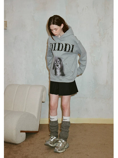 Hooded printed sweatshirt