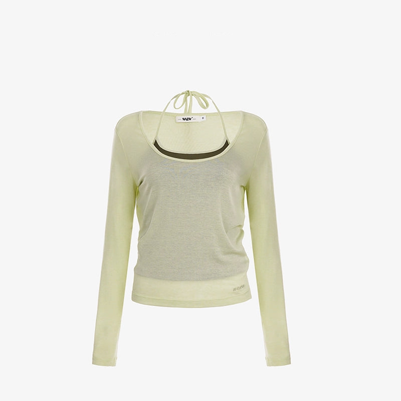 Orchid Merino Wool Halterneck Tops
