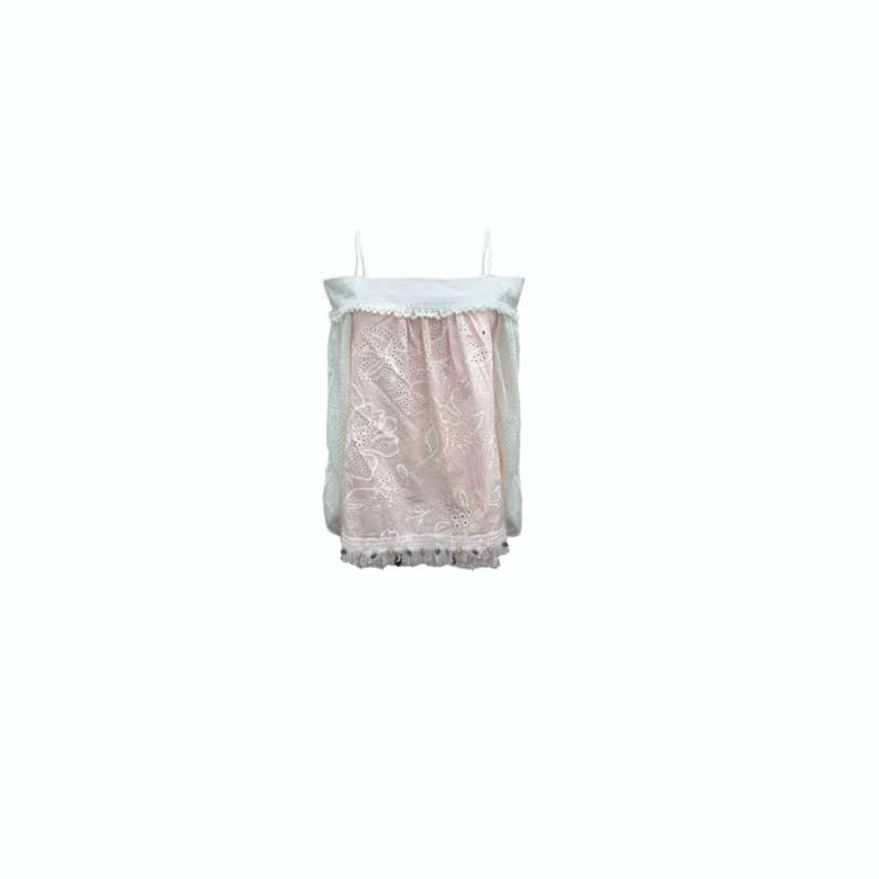 Original Pink Flower Suspender Top