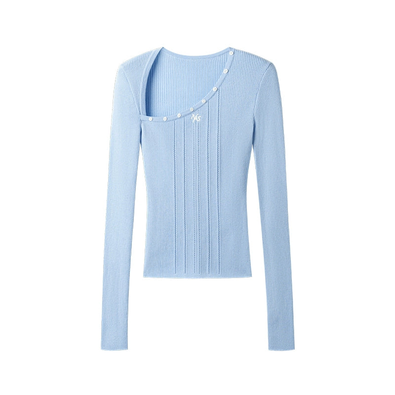 Pit Striped Long Sleeve Top