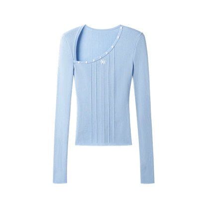 Pit Striped Long Sleeve Top