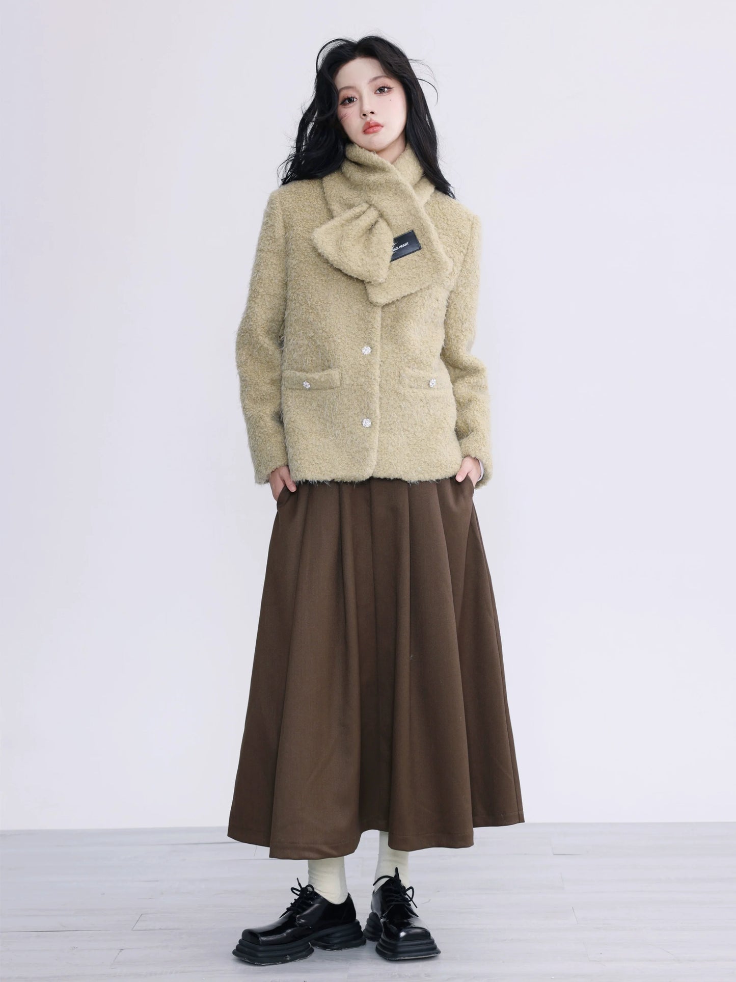 American A-line long skirt