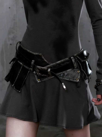 Punk style waist bag