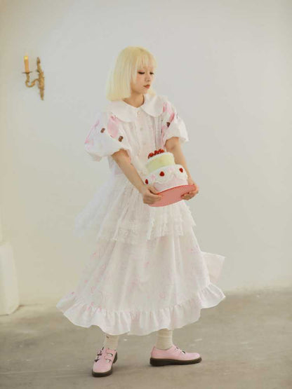 Puff sleeve princess dress