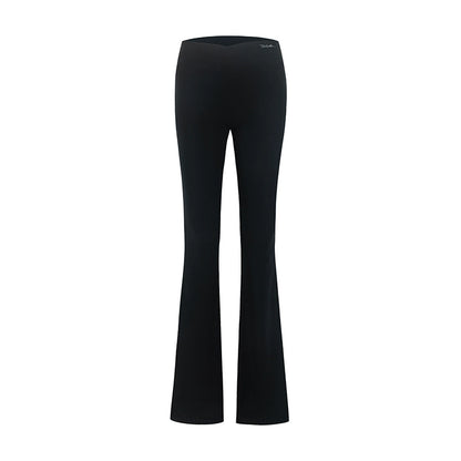 Folded Waist Slim Yoga Slacks