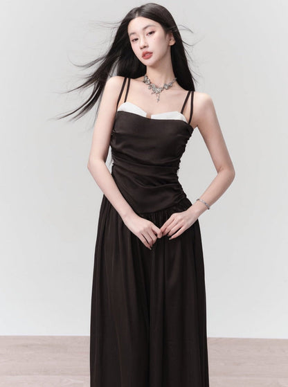 French Black Slip Dress