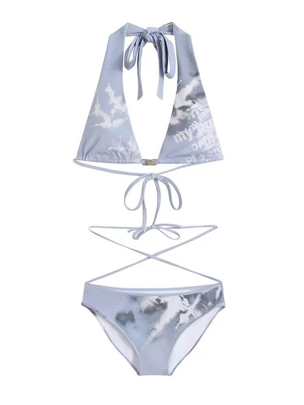 Bikini and mesh skirt