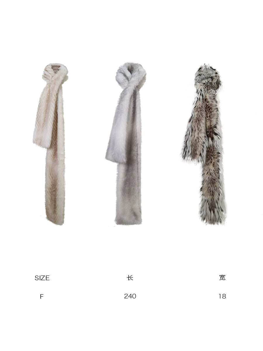 Winter Warmth Plush Fur Scarf