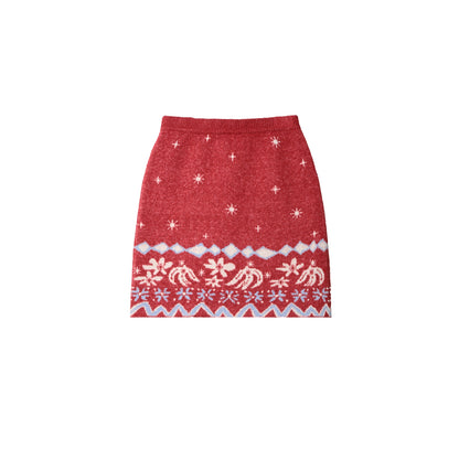 Snowflake Jacquard Cardigan Set-Up