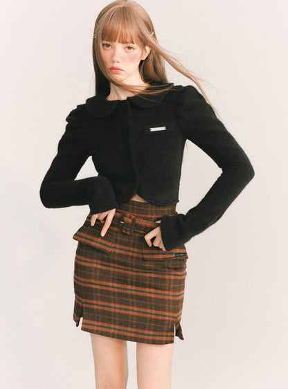 Retro Doll Collar Wool Jacket